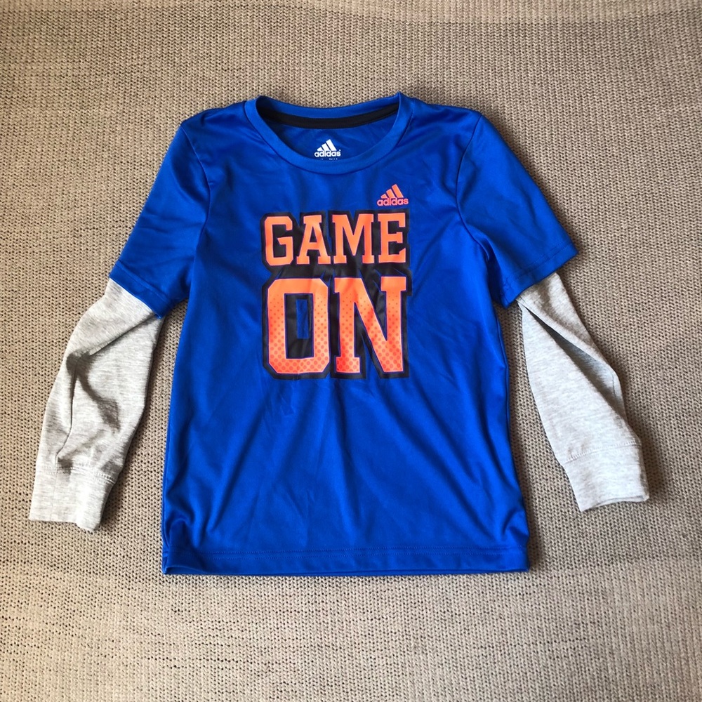 Blue Adidas long sleeve shirt